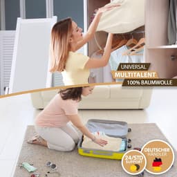 Solidchoice - Waszakken Set van 2, 50 x 75 cm, Katoen met Trekkoord — thumbnail 5