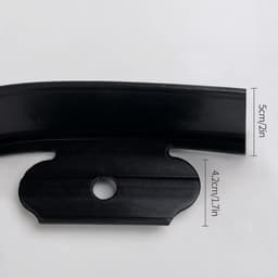 Grondanker - Zwart - 10 m x 5 cm - Flexibele Kunststof Gazonrand - Voor Tuinafscheiding en Gazon — thumbnail 3