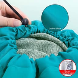 Set van 2 Waszakken van 120 Liter, Grote Vouwbare Wasmand, Ideaal voor Thuis en Reizen, Opbergzak voor Kleding en Wasgoed — thumbnail 3