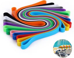 12 Stuks Handdoekbanden Clips, Rekbaar Strandhanddoekclips — thumbnail 1