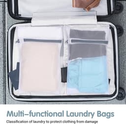 Waszak - Set van 4 - Antislip Wasnet voor Delicaat Wasgoed - 30 x 20 cm - Ademend Polyester - Rits met Automatische Vergrendeling — thumbnail 5