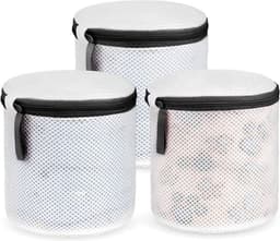 SnelShoppen - Flintronic Waszak Set van 3 - Mesh Waszakken voor Kleding, Ondergoed, Babykleding, Zwart, Herbruikbaar met Rits, Bescherming tegen Schad — thumbnail 1
