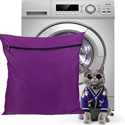 Waszak voor huisdieren - paarse kleur - beschermt wasmachine tegen dierenhaar - ideaal voor honden en katten - ShopVlot — thumbnail 1