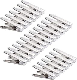 80 stuks wasknijpers - roestvrij staal - duurzaam - zachte grippad - handdoeken - sokken - ondergoed - kleding — thumbnail 2