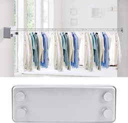 Kledinglijn - Indoor Kledinglijn - Duurzaam Aluminium en Roestvrij Staal - Geschikt voor Badkamer en Balkon - Sterk en Betrouwbaar - Idea... — thumbnail 4