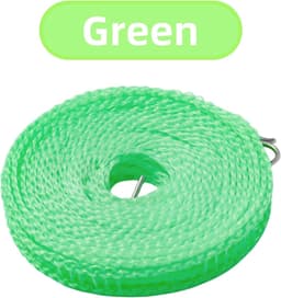3 Pcs Clothesline 8m Non-Slip and Windproof Nylon Clothesline Portable Clothesline with 2pcs Stainless Steel Hooks - ShopVlot — thumbnail 2
