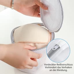 SnelShoppen - 3 Stuks Wasnetten Beha voor Wasmachine, 17 x 15 cm, Duurzame Waszakken voor Ondergoed, Schoenen, Fijne Wasnetjes, Herbruikbaar Polyester — thumbnail 2