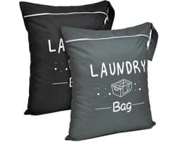 SnelShoppen - Reis Tas Vuil Wasgoed Waterdichte Tas met Rits voor Vuil Wasgoed Badkleding Droog Wasgoed Tas Kamperen Wasbaar (Bordeaux + Marineblauw)