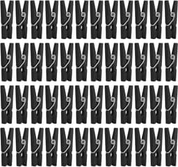 Houten Wasknijpers - Fotopinnen Clips - Decoreren Foto's - Mini Formaat - 25 cm - Zwart — thumbnail 1