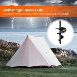 Heavy-Duty Grondankers Tentharingen voor Tentharingen - 8-pack - Hoge windbestendigheid — thumbnail 3