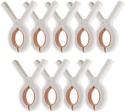 Grote wasknijperset - antislip en windbestendig - set van 9 - wit — thumbnail 1