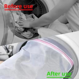 Allecto Plus - Herbruikbare waszakken in 3 maten met ritssluiting voor kledingstukken - Set van 3. Beschermt jassen, mantels, jurken en overhemden. — thumbnail 4