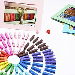100 Stuks Mini Gekleurde Wasknijpers 3,5 cm - Multifunctionele Wooden Clips voor Ambachten en Decoraties — thumbnail 5