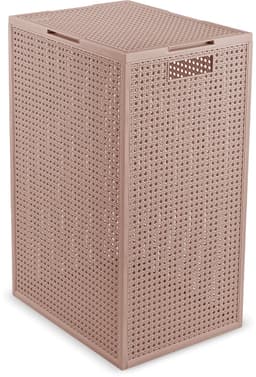 Curver Kaya Wasmand met deksel - 60L - 38x29x58,5 cm - Warm Taupe — thumbnail 1