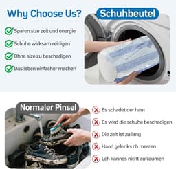 waszak, 2 stuks, 360 graden reiniging, upgrade waszak, schoenen voor sneakers, afsluitbare ritssluiting — thumbnail 5