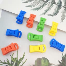 15 stuks - Antislip waslijnknijpers - Waslijnknijpers - Sokkenklemmen - Sokkenklemmen voor wasmachine en droger - Blauw - okkenhouders en sokkenclips - Sokkenklemmen voor wasgoed — thumbnail 4