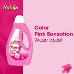 10 x Robijn - Color Pink Sensation - Vloeibaar Wasmiddel - 20 Wasbeurten - Grootverpakking - Kleurbehoud - Wasmiddel - Essentiële Oliën - Frisheid - Biologisch Afbreekbaar — thumbnail 4