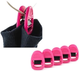 5 stuks sokkenklemmen voor wasmachine en droger - Roze sokkenhouder — thumbnail 4