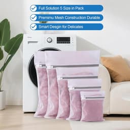 Set van 5 Fijne Waszakken voor delicate kleding, wasmachine en droger — thumbnail 2