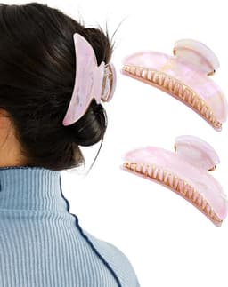 Grote Haarspeld Klauwen In Crescent Vorm Set van 2 voor Dik en Fijn Haar — thumbnail 1