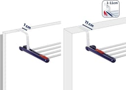 Robuuste Hangdroger Kwarett 20 - Wanddroger voor Binnen en Buiten - Drooglengte 2m - Flexibel Inzetbaar - 25.1 x 57.2 x 0.1cm — thumbnail 5