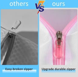 7 stuks mesh waszakken voor delicatessen met premium ritssluiting, reisopslag, organiserende tas, kledingblouse, schoenen, beha, sokken, babykleding enz. (7 stuks) — thumbnail 2