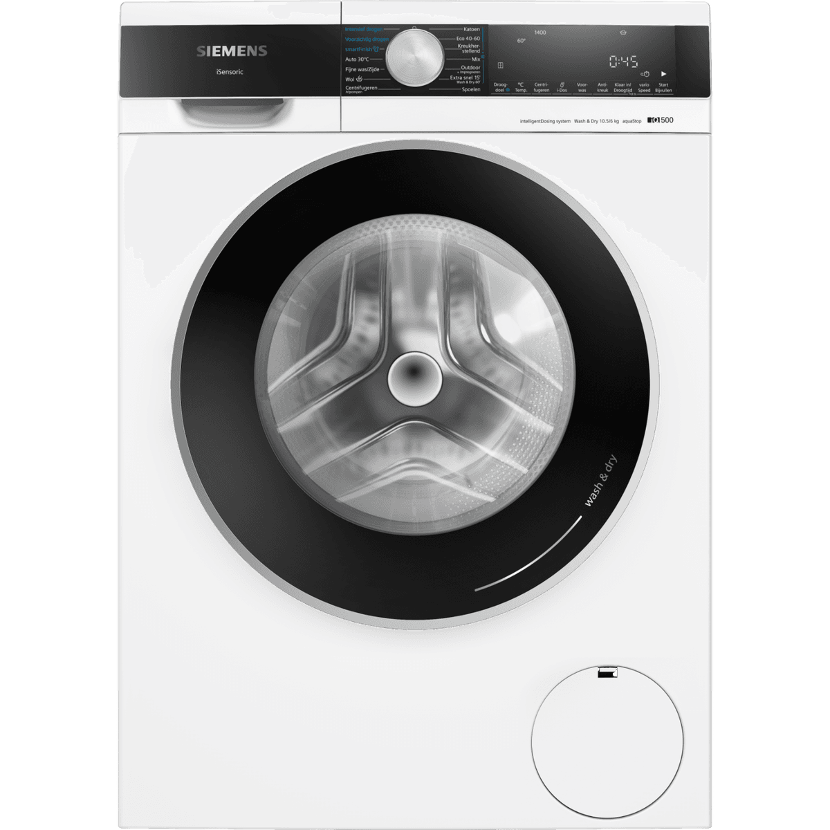 SIEMENS WN54G2A7NL IntetligentDosing - Was-droogcombinatie - 10.5 kg + 6 kg - 1400 rpm — afbeelding 1