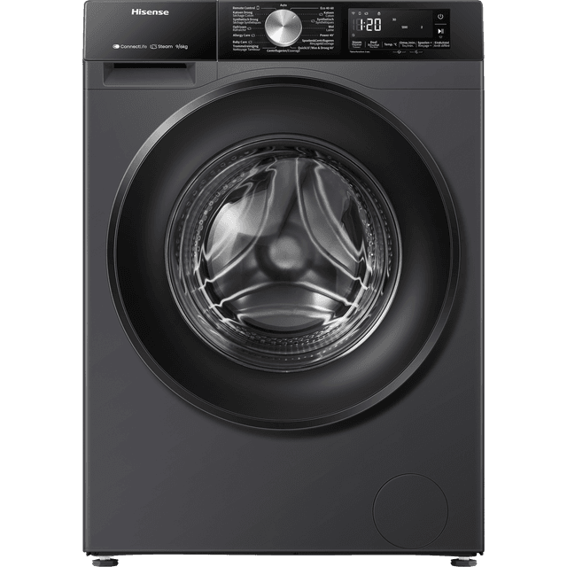 HISENSE WD3S9043BB3 - Was-droogcombinatie - 9 kg + 6 kg - 1400 rpm - 72 dB