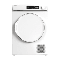 SHARP Warmtepompdroger - 8 kg, Energieklasse E, Wit, Anti-Crease Plus, KDNHA8S6PWEBX