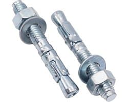 Wigankers M8 - Metalen pluggen - Beton bevestigen - Verzinkte stalen constructie - 60 mm - Zilverkleurig