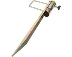 Parasolhouder Grondanker - Bodemhuls Parasol - Terras Stabiliseren - Verzinkt Staal - 45 cm Lengte - Zilver