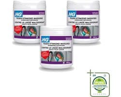 3 x HG - Wasruimte - Tegen Stinkend Wasgoed - Wasmiddeltoevoeging - 500 g - Grootverpakking - Vaatwasstrips - Wasmiddel Tegen Stank - Stinkend Wasgoed - Wasmiddel Toevoeging - Stankmoleculen Verwijderen - Fris Wasgoed