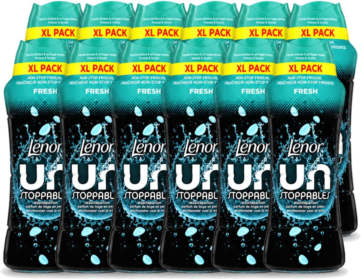 12 x Lenor Unstoppables - Geurbooster - Fris - Non-Stop Frisheid - Grootverpakking - Voordeelverpakking - 12 stuks — afbeelding 1