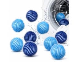 12x Anti-Pluis Ballen voor Wasmachine - Verwijdert Huisdierhaar & Pluisjes