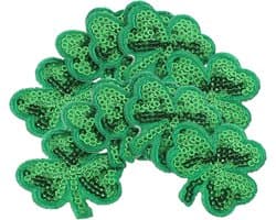 1set Shamrock Kleding Patches Geborduurde Decoratieve Stickers Voor St Patrick's Day Duurzaam Sterk Hechting Voor Kledingaccessoires Groen