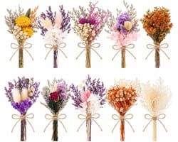 10 stuks charmant droogbloemenboeket kleine wilde bloemdecor