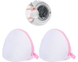 Waszak voor wasmachine, extra grote wasnetten voor lingerie en delicate kleding, 3 stuks, duurzaam polyester met verborgen ritssluiting, multifunctioneel en herbruikbaar, 24 x 23 cm