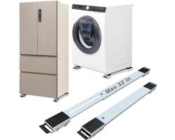 Heavy Duty Appliance Rollers - Verstelbare Mobiele Basis voor Wasmachine en Meubels