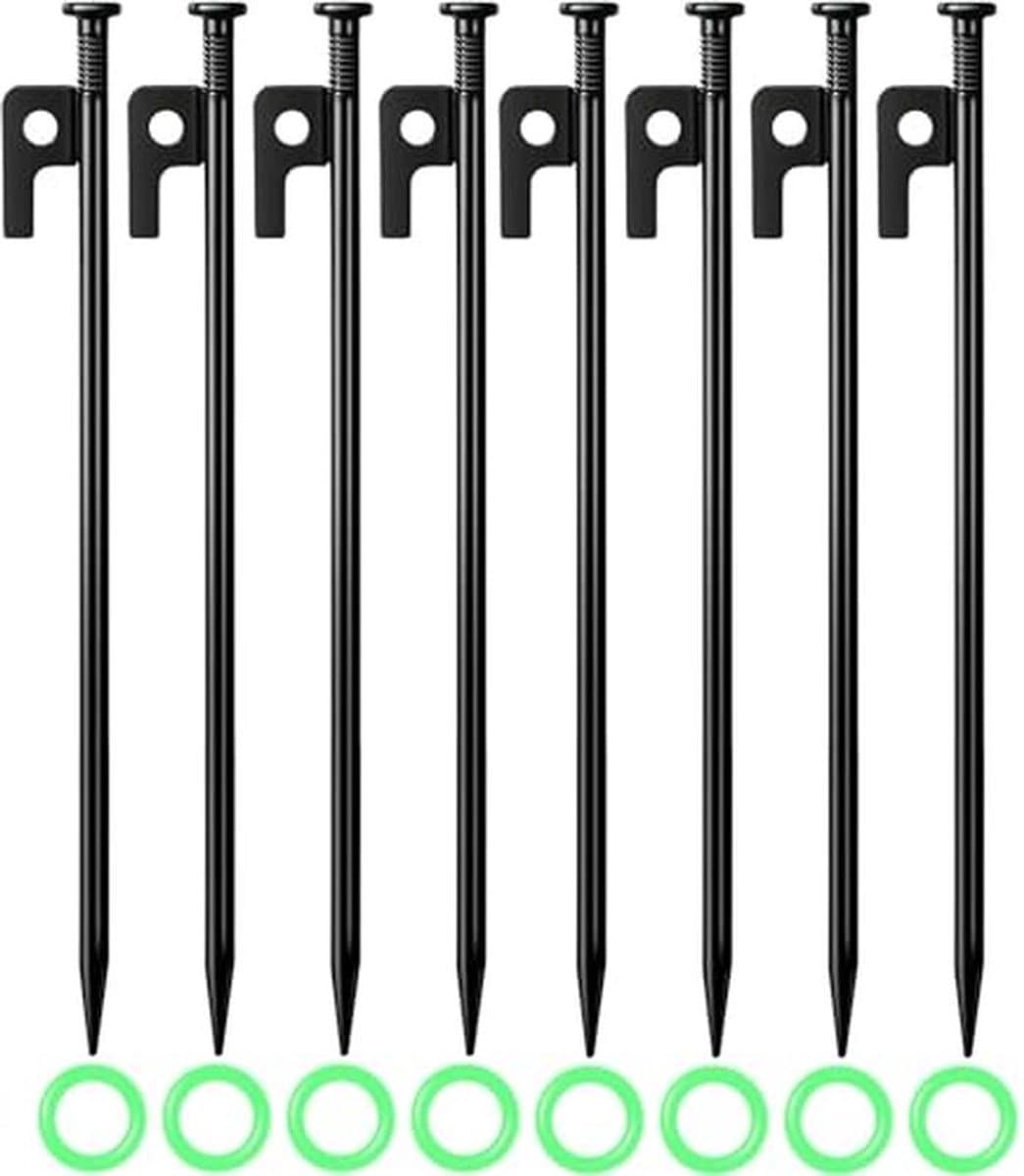 Grondankers 35 cm - 8 Stuks Metalen Haringen voor Camping en Outdoor Activiteiten — afbeelding 1