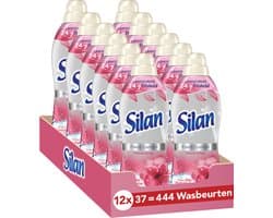 Silan Floral Crisp - Wasverzachter - Zijdezachte Was - Langer Stralende Kleding - Langdurige Frisheid - Voordeelverpakking - 12 x 37 wasbeurten