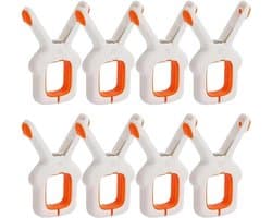 Strandlaken Clips - Wasserij Plastic Clip - Winddicht - Heldere Kleur - Kleding Pins - Grote Wasserij Plastic Clip - Geschikt voor Ligbedden - Familie Pack - Zwembad Handdoek Haringen.