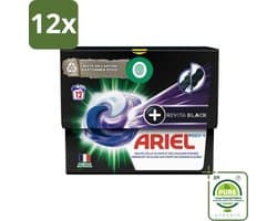 Ariel Revita Black - Wasmiddelcapsules - Pods + - Donkere Was - 12 Wasbeurten - Voordeelverpakking - 12 stuks - Wasmiddel capsules - Donkere was