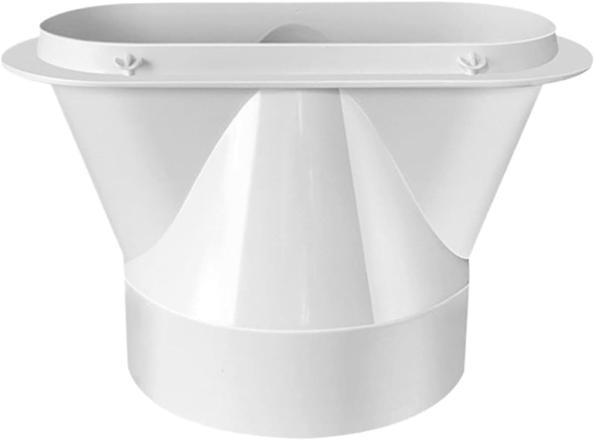 Slangadapter Airconditioner - Afvoerslang Koppelstuk - Efficiënte Koeling - Plat Ontwerp - 13/15 cm - Wit — afbeelding 1