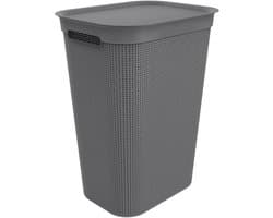 Rotho Brisen - Wasmand met Deksel - 50L - Antraciet