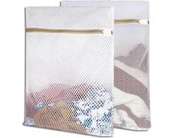 Laundry Bags, Pack of 2, Durable Mesh with Zip Laundry Bags, Travel Laundry Net, Deformation and Folding Clothes to - ShopVlot