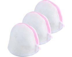 3 stuks roze wasbeha-zakken, beha-bescherming voor wasmachine, herbruikbaar wasnet voor beha, ondergoed, sokken, babykleding van lingerie, 3 stuks