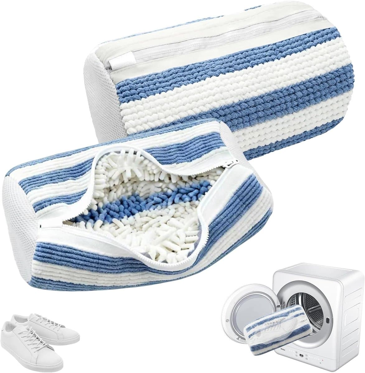 Schoenwaszakken 2-pack - herbruikbare wasmachine - 360° reiniging - grondige bescherming voor alle schoensoorten - ShopVlot — afbeelding 1