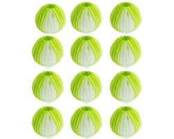 Deze 12-delige wasaccessoireset bevat herbruikbare wasballen die geschikt zijn Geschikt voor wasmachines en drogers. De ballen verwijderen katten- en hondenhaar en zijn gemaakt van hoogwaardig nylon.