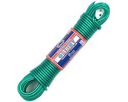 Robuuste 30m PVC Waslijn - 4.8mm Dikte - Groen