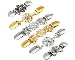 Ibenzoa® Set van 6 stijlvolle vintage clips voor kleding en accessoires